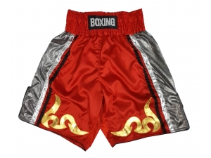 Personalized Boxing Shorts : KNBSH-030-Red